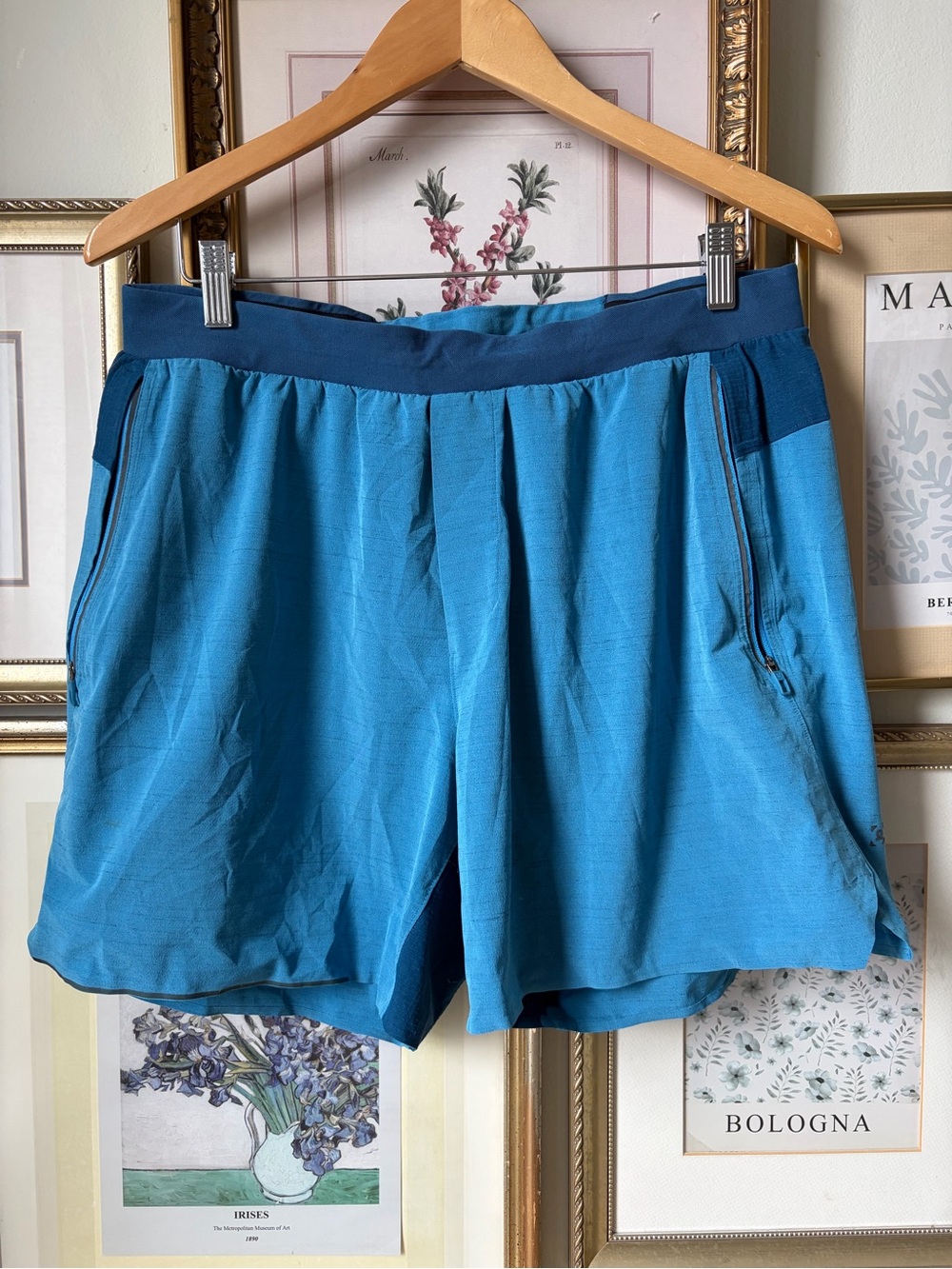 Lululemon Surge Linerless Shorts Teal XL